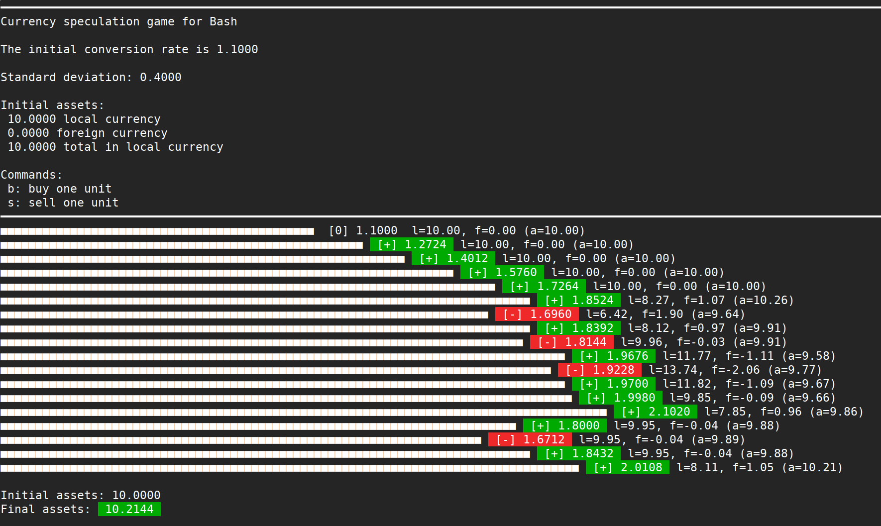 currency speculation game